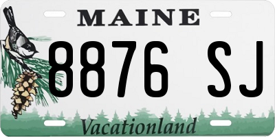 ME license plate 8876SJ