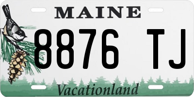 ME license plate 8876TJ