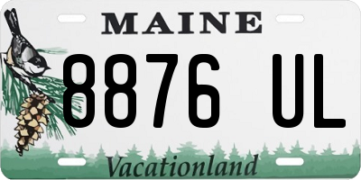 ME license plate 8876UL