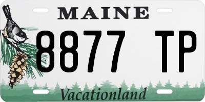 ME license plate 8877TP