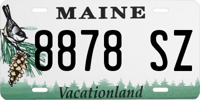 ME license plate 8878SZ