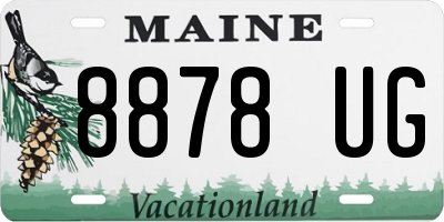 ME license plate 8878UG