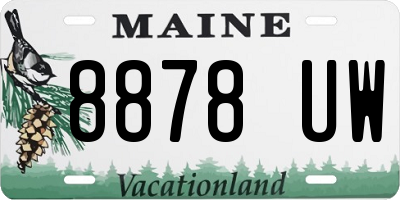 ME license plate 8878UW