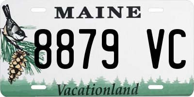 ME license plate 8879VC