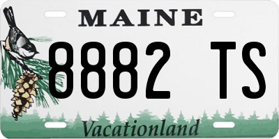ME license plate 8882TS