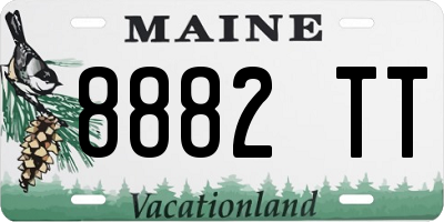 ME license plate 8882TT