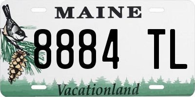 ME license plate 8884TL
