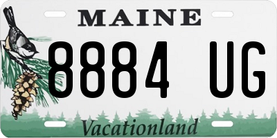 ME license plate 8884UG