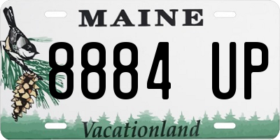 ME license plate 8884UP
