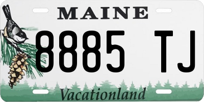 ME license plate 8885TJ