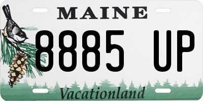 ME license plate 8885UP