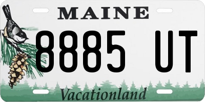 ME license plate 8885UT