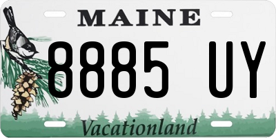 ME license plate 8885UY