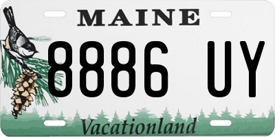 ME license plate 8886UY