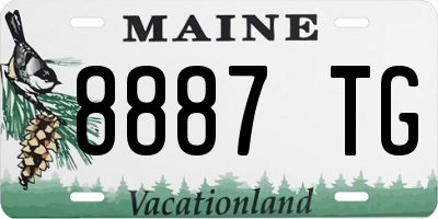 ME license plate 8887TG