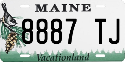 ME license plate 8887TJ