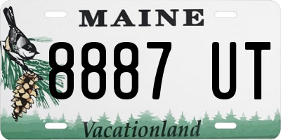 ME license plate 8887UT