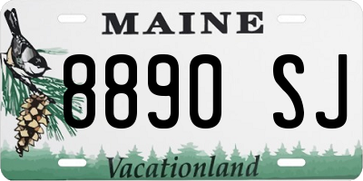 ME license plate 8890SJ