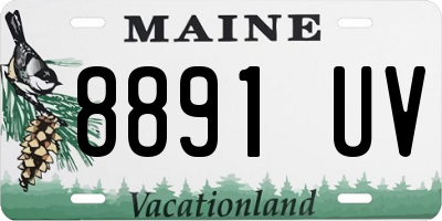 ME license plate 8891UV