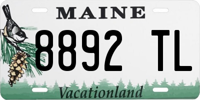 ME license plate 8892TL