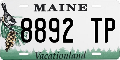 ME license plate 8892TP