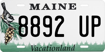 ME license plate 8892UP