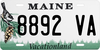 ME license plate 8892VA