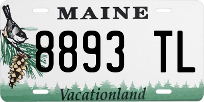 ME license plate 8893TL