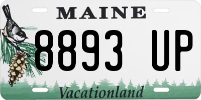 ME license plate 8893UP