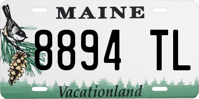 ME license plate 8894TL