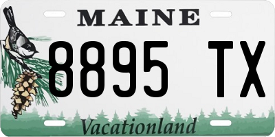 ME license plate 8895TX