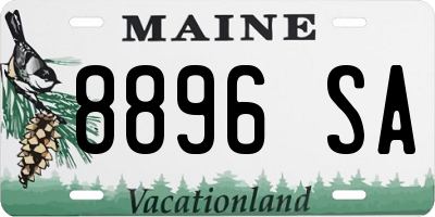 ME license plate 8896SA