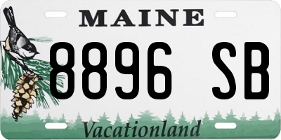 ME license plate 8896SB
