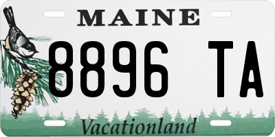 ME license plate 8896TA