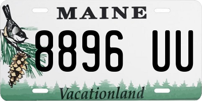 ME license plate 8896UU