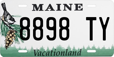 ME license plate 8898TY