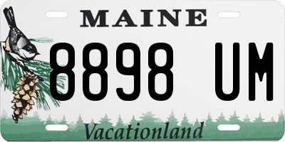 ME license plate 8898UM