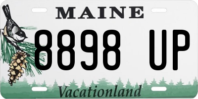 ME license plate 8898UP