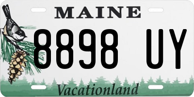 ME license plate 8898UY