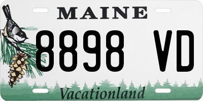 ME license plate 8898VD
