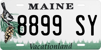 ME license plate 8899SY