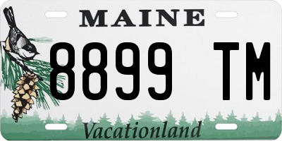 ME license plate 8899TM