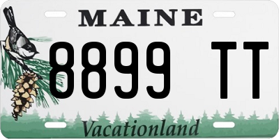 ME license plate 8899TT