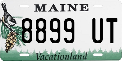 ME license plate 8899UT