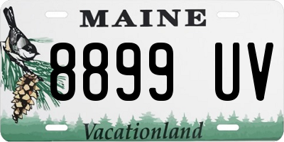 ME license plate 8899UV