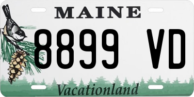 ME license plate 8899VD