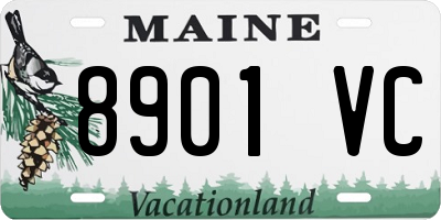 ME license plate 8901VC