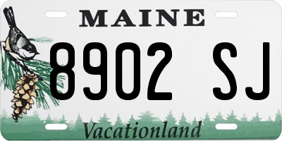 ME license plate 8902SJ