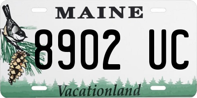 ME license plate 8902UC