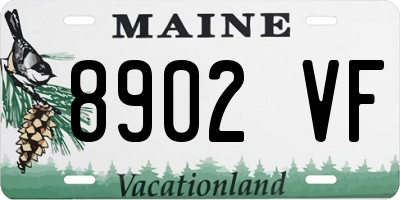 ME license plate 8902VF